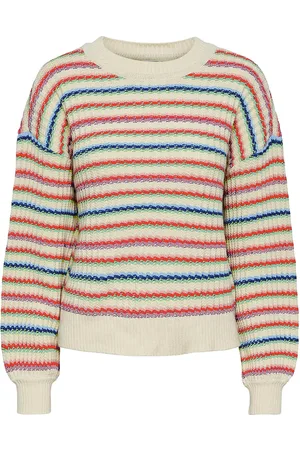 Y.A.S Boogie Ls Knit Pullover S. Tops Knitwear Jumpers Beige