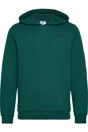 Reebok Reebok Identity Small Logo Ft Hoodi Sport Sport Clothing Sport Sweatshirts & Hoodies Sport Hoodies Green