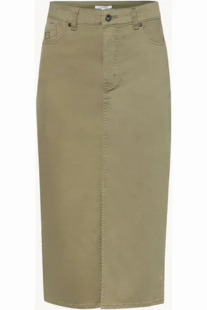 Claire Woman Cwnanja - Skirt Skirts Denim Skirts Green