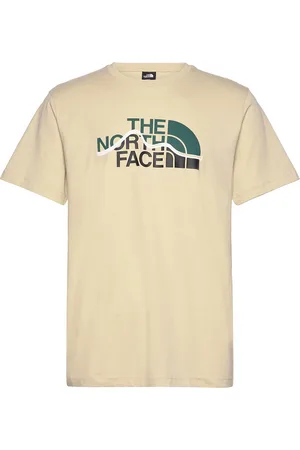 The North Face M Ss Mountain Line Tee Sport T-Kortærmet Skjorte Beige