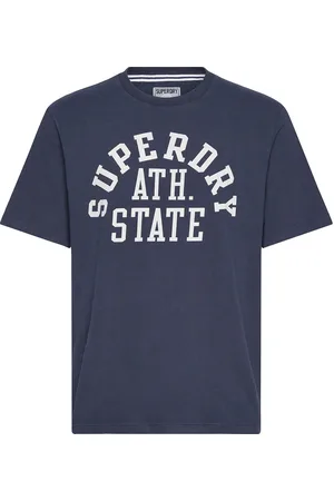 Superdry Athletic Ess Tee Tops T-Kortærmet Skjorte Navy