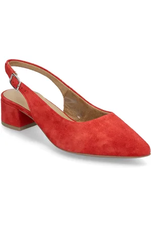 Tamaris Women Sling Shoes Heels Pumps Sling Backs Red