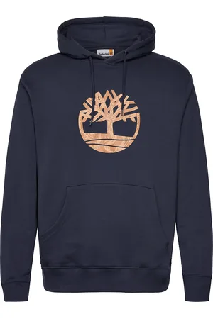 Timberland Front Camo Tree Logo Hoodie Designers Sweatshirts & Hoodies Hoodies Navy