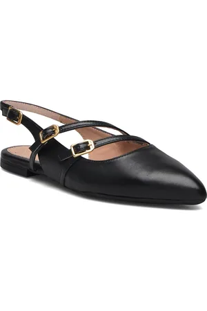 Unisa Alsipnto Shoes Slingbacks Flat Slingbacks Black