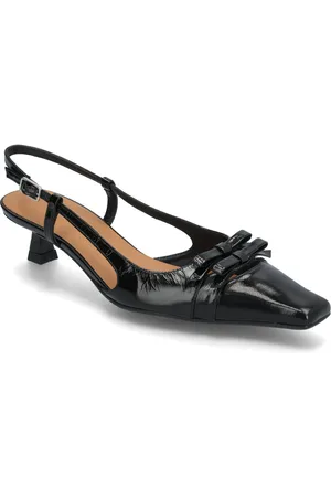 Billi Bi Sling Back Shoes Sling Backs Heeled Slingbacks Black
