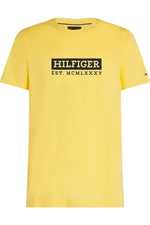 Tommy Hilfiger Colour To Colour Graphic Tee Tops T-Kortærmet Skjorte Yellow