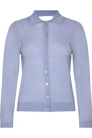 Levete Room Lr-Ismaila Tops Knitwear Cardigans Blue