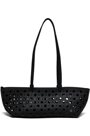 MANGO Die-Cut Shoulder Bag Bags Small Shoulder Bags-crossbody Bags Black