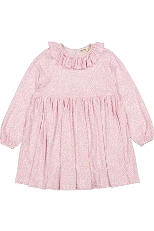 Marmar Copenhagen Diora Frill Dresses & Skirts Dresses Baby Dresses Long-sleeved Baby Dresses Pink