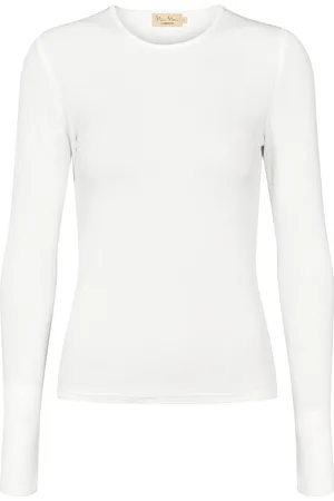Marmar Copenhagen Tamra W Tops T-shirts Long-sleeved T-Skjorte White
