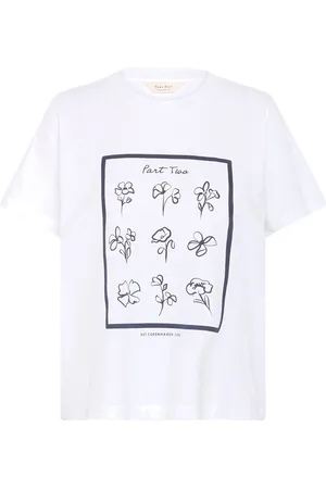 Part Two Nahidpw Ts Tops T-shirts & Tops Short-sleeved White