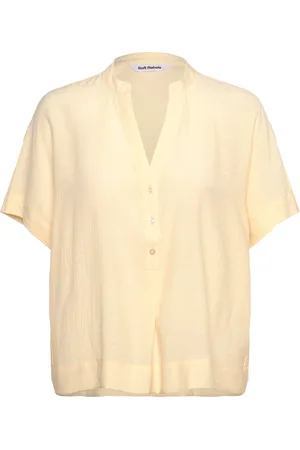 Soft Rebels Srbailey Ss Blouse Tops Blouses Short-sleeved Yellow