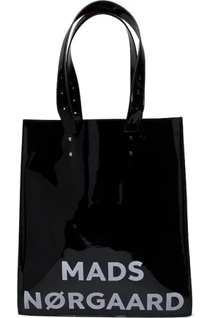 Mads Norgaard Press Lacquer Foxy Shopper Bags Totes Black