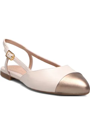 Unisa Asley25Ntolmt Shoes Slingbacks Flat Slingbacks White