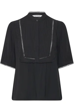 Soft Rebels Srlinda Blouse Tops Blouses Short-sleeved Black