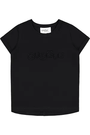Gugguu Logo T-Shirt Tops T-Kortærmet Skjorte Black