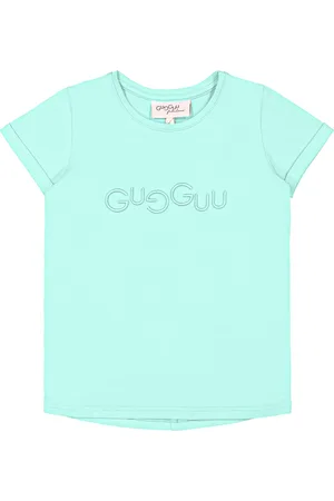 Gugguu Logo T-Shirt Tops T-Kortærmet Skjorte Blue