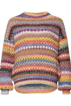 Noella Gio Knit Sweater Tops Knitwear Jumpers Black