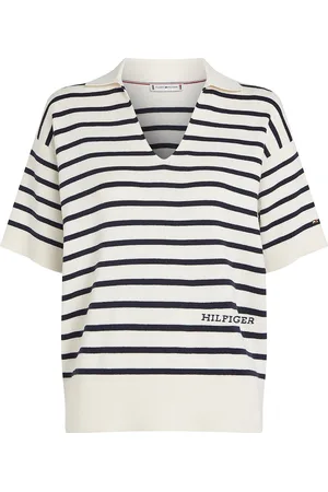 Tommy Hilfiger Mini Stp Co Open Polo Ss Swt Tops Blouses Short-sleeved Multi/patterned