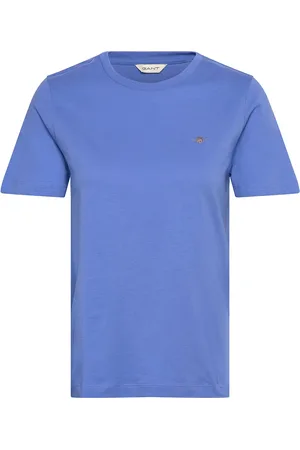 GANT Reg Shield Ss T-Shirt Tops T-shirts & Tops Short-sleeved Blue