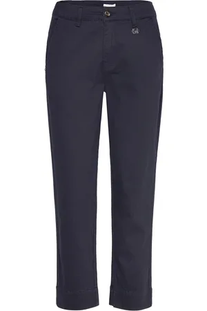 Claire Woman Cwthareza - Trousers Bottoms Trousers Chinos Navy