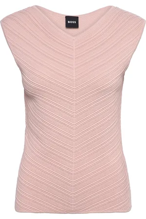 HUGO BOSS Faitini Tops Knitwear Jumpers Pink