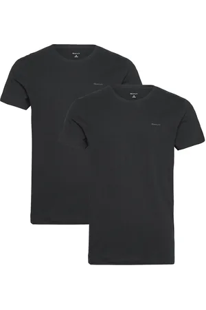 GANT C-Neck T-Shirt 2-Pack Tops T-Kortærmet Skjorte Black