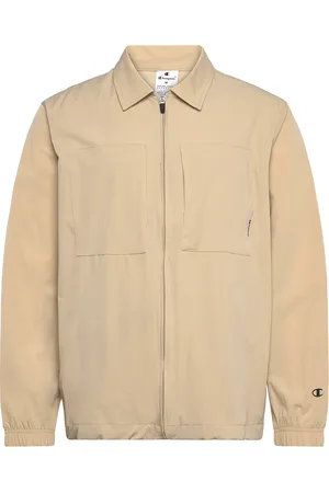 Champion Ls Shirt Tops Overshirts Beige