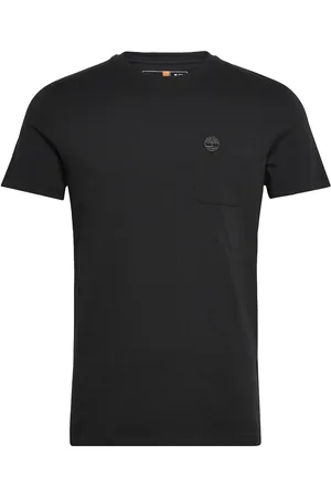 Timberland Chest Pocket Short Sleeve Tee Designers T-Kortærmet Skjorte Black