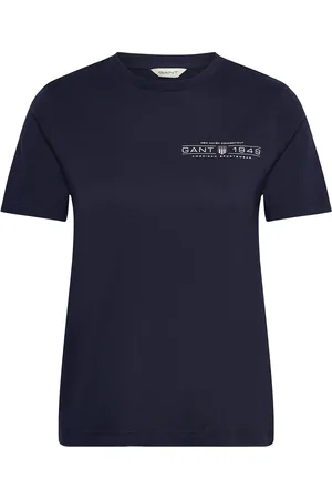 GANT Reg Shield Ss T-Shirt Tops T-shirts & Tops Short-sleeved Navy