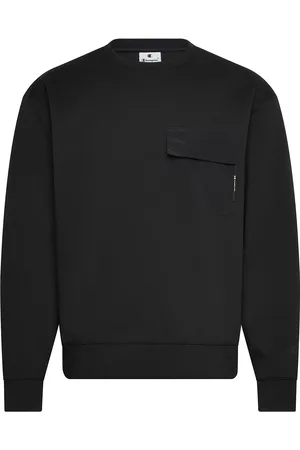 Champion Crewneck Sweatshirt Tops Sweatshirts & Hoodies Sweatshirts Black