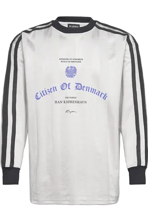 HAN Kjøbenhavn Football Jersey Long Sleeve Tee Designers T-Langærmet Skjorte Grey