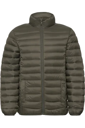 MANGO Quilted Jacket Foret Jakke Khaki Green