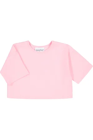 Gugguu Cropped T-Shirt Tops T-Kortærmet Skjorte Pink