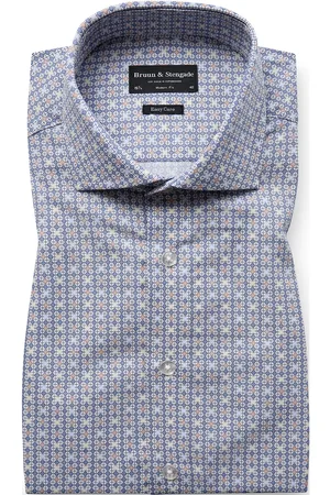 Bruun & Stengade Bs Djere Modern Fit Shirt Tops Shirts Business Shirts Blue