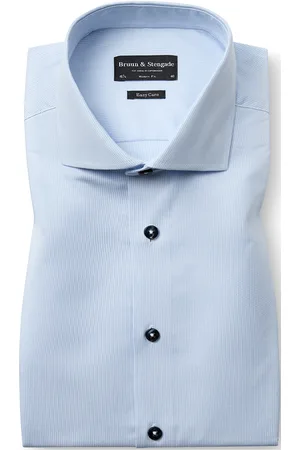 Bruun & Stengade Bs Hukacz Modern Fit Shirt Tops Shirts Business Shirts Blue