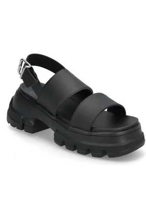 Tommy Hilfiger Tjw Chunky City Sandal Sandal Med Hæl Black