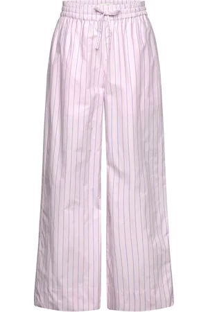 Mads Norgaard Crisp Poplin Pipa Pants Bottoms Sweatpants Pink