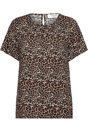 Rosemunde Rwelif Ss Blouse Tops Blouses Short-sleeved Brown