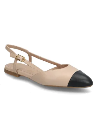Unisa Asley25Nto Shoes Slingbacks Flat Slingbacks Beige