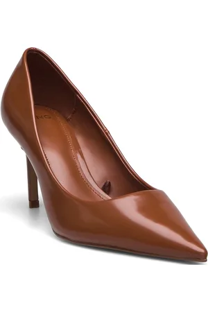 MANGO High-Heeled Shoes Pumps Sko Brown
