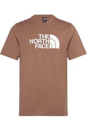 The North Face M Ss Easy Tee Sport Men Men Sports Clothes Sport Tops Sport T-Skjorte Brown
