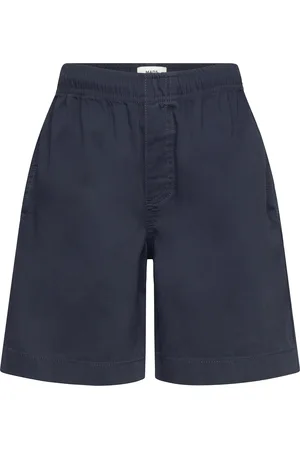 Mads Norgaard Light Twill Seano Shorts Bottoms Shorts Navy