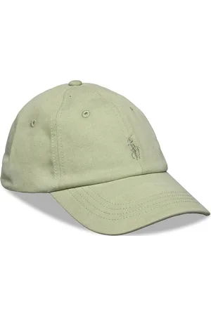 Ralph Lauren Mineral-Dyed Twill Ball Cap Accessories Headwear Caps Green