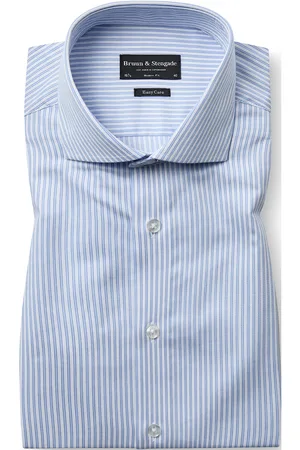 Bruun & Stengade Bs Alexei Modern Fit Shirt Tops Shirts Business Shirts Blue