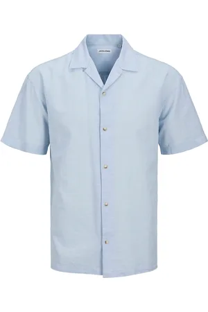 JACK & JONES Jjesummer Resort Shirt Ss Sn Tops Shirts Short-sleeved Shirts Blue Jack & J S