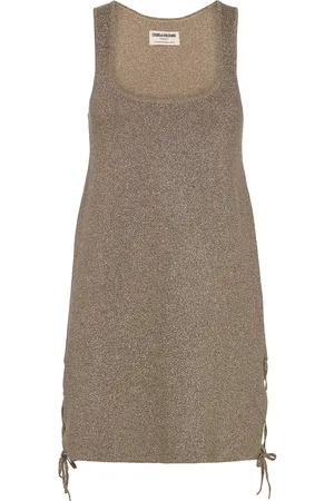 Zadig & Voltaire Daby Vi Designers Short Dress Gold