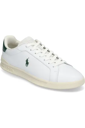 Ralph Lauren Heritage Court Ii Nappa Leather Sneaker Low-top Sneakers White