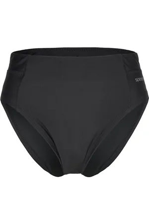 Speedo 8-003920 Solid Hi Waist Btm Sport Women Sport Clothing Sport Swimwear Sport Bikinis Black
