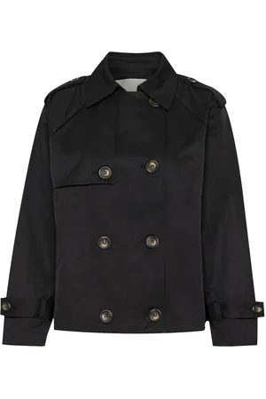 My Essential Wardrobe Miramw Short Trenchcoat Trenchcoat Frakke Black